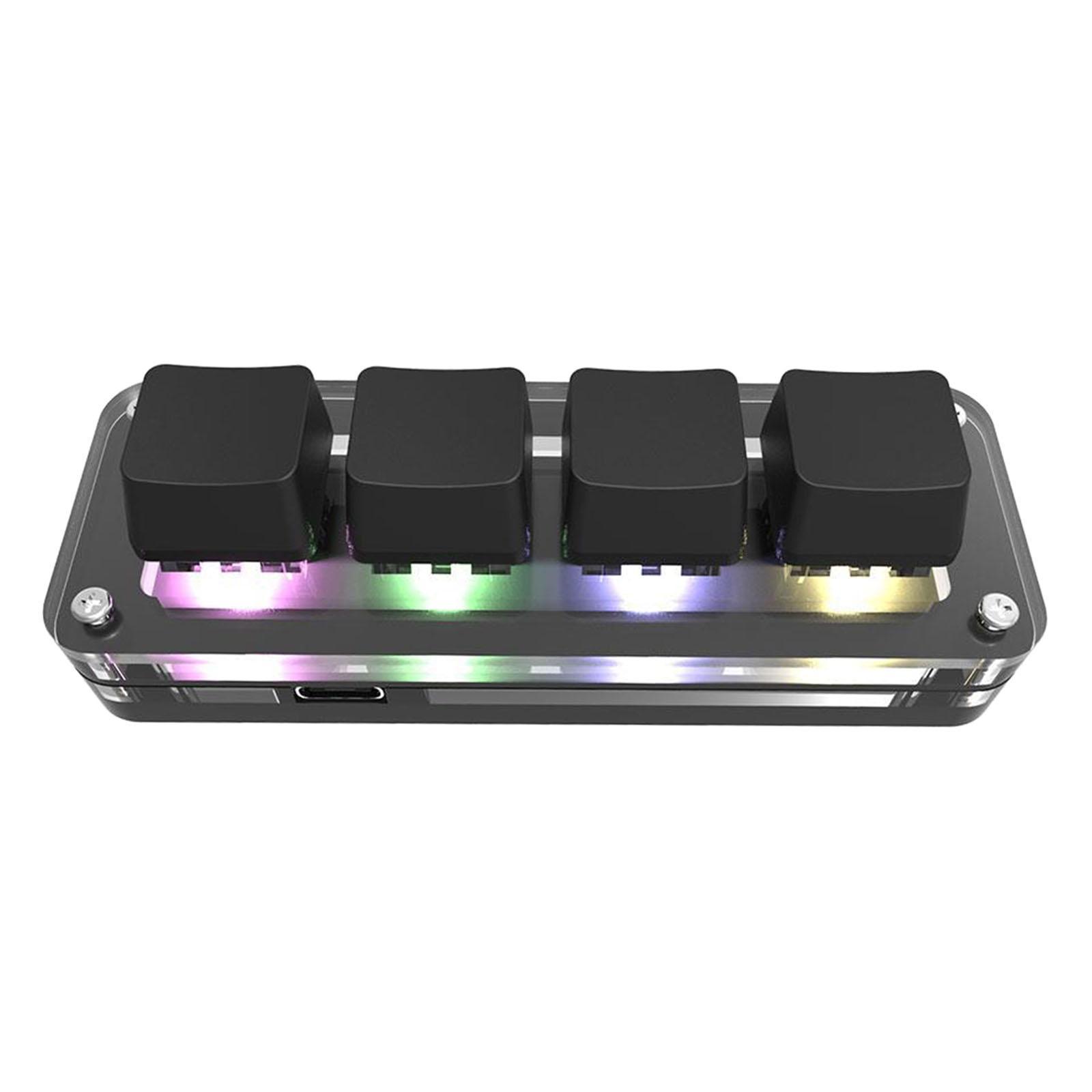 4 Keys Keyboard Replacement Copy Paste Keypad for Gaming Programming
