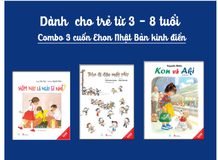 Sách Combo 3 Ehon Nhật Bản kinh điển dành cho trẻ từ 3-6 tuổi