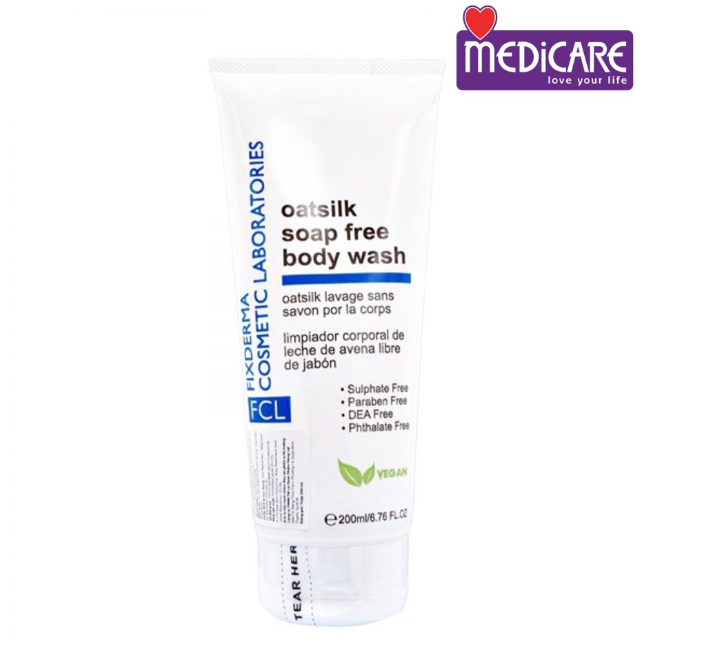 0132560 Fix Derma Oatsilk sữa tắm mềm da Tuýp 200ml