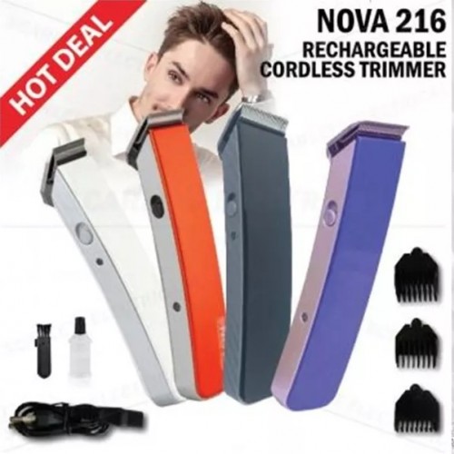 Tông Đơ Cắt Tóc NOVA 216 Đa Năng, Nhỏ Gọn , Dễ Sử Dụng, Chuyên Dùng Tại Gia Đình, Pin Sạc Tiện Lợi FULLBOX [ Giao Màu Ngẫu Nhiên ]