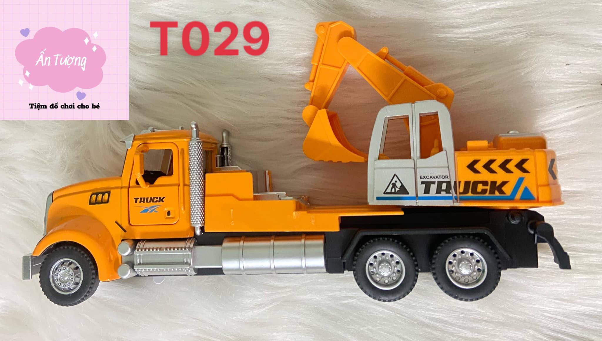 Đồ chơi mô hình xe công trường, xe tải đào xúc tỉ lệ 1:24