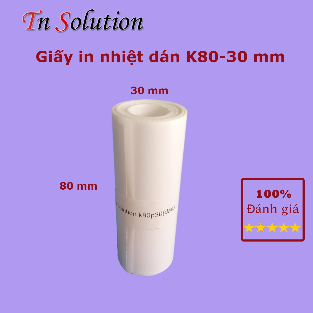 Giấy decal dán các loại cho máy in nhiệt cầm tay loại k80 in sàn thương mại điện tử