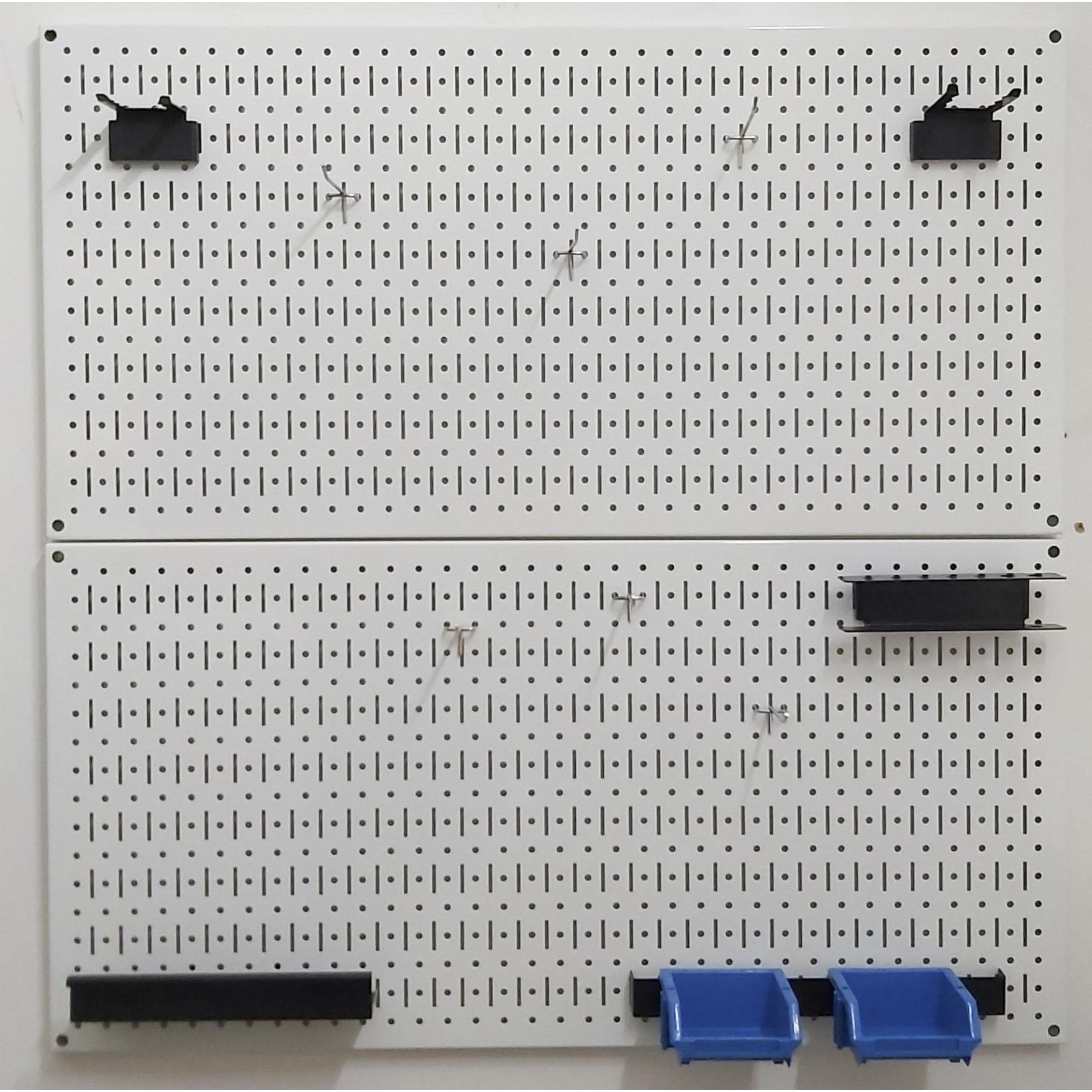 Tấm lưới pegboard đôi  màu trắng treo tường - 2 tấm