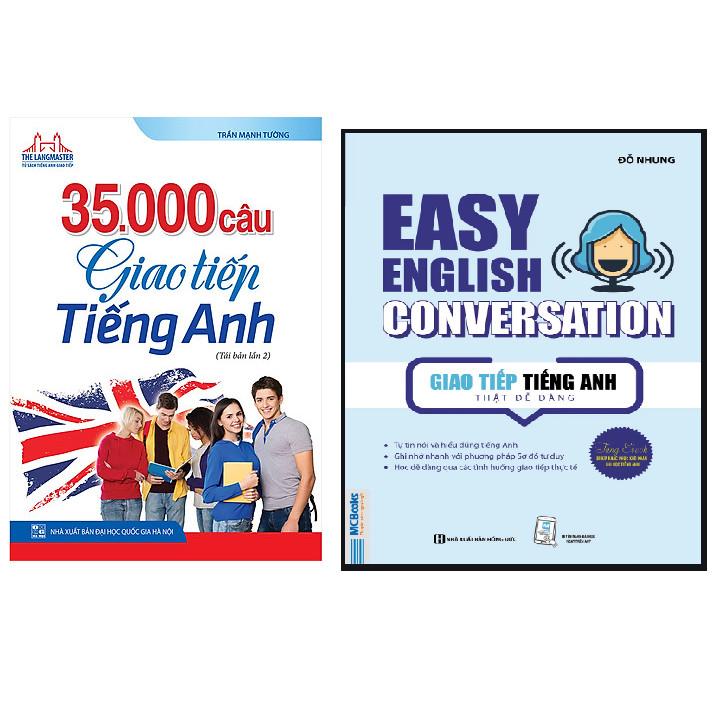 Combo 35000 Câu Giao Tiếp Tiếng Anh +Giao Tiếp Tiếng Anh Thật Dễ Dàng - Easy English Conversation