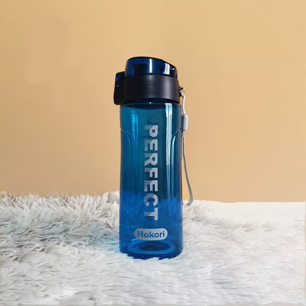 Bình nước thể thao, Bình nước chịu nhiệt 700ml Hokori Perfect thời thượng cao cấp nắp bật chống tràn - Chính Hãng Việt Nhật