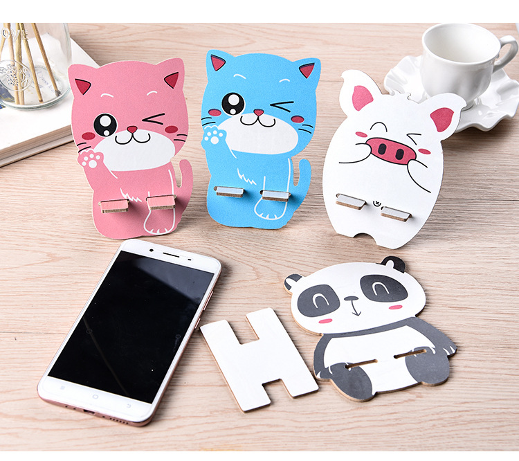 Giá đỡ bằng gỗ cho điện thoại. Ipad hình thú siêu gọn, nhẹ dễ mang theo siêu dễ thương, siêu cute.