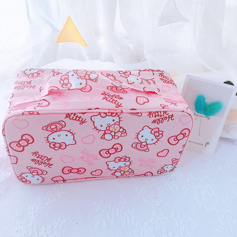 Sanrio Của Tôi Giai Điệu Túi Đựng Đồ Du Lịch Hello Kitty Túi Bảo Quản Quần Lót Quần Lót Túi Bảo Quản Cô Gái Bé Trai Túi Xách Túi Đựng Mỹ Phẩm