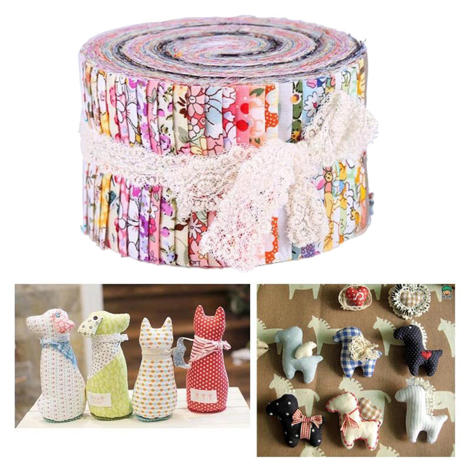 Fabric Strips Jelly Rolls Sewing Quilting DIY Craft Fabric for Patchwork