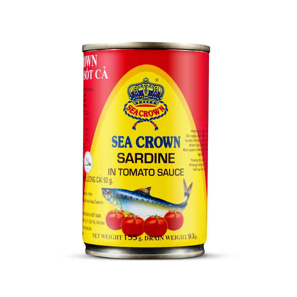 Cá hộp Sea Crown cá Trích sốt cà - Thùng 100 lon