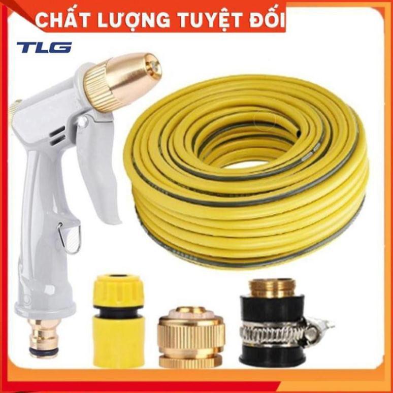 Bộ dây vòi xịt nước tưới cây rửa xe,tăng áp 3 lần, loại 3-5m 206846
