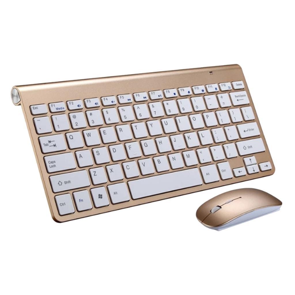 Mini Wireless Keyboard Mouse Set Waterproof 2.4G for PC Laptop