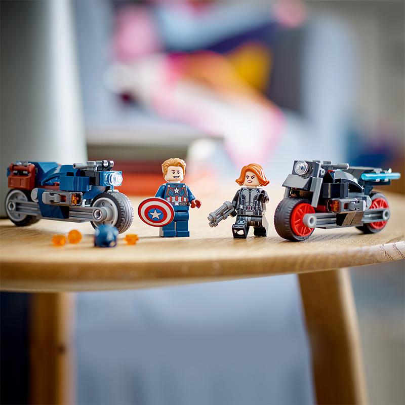 Đồ Chơi Lắp Ráp Cuộc Rượt Đuổi Captain America &amp; Black Widow LEGO SUPERHEROES 76260
