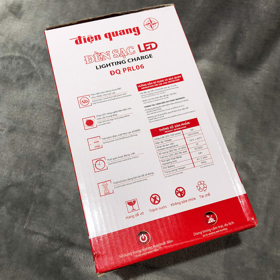 Đèn Sạc Led Điện Quang ĐQ PRL06