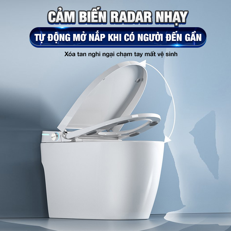 Bồn cầu thông minh Enic MOMAKEPCLCO phiên bản cao nhất  B012 bồn cầu Rada tự động xịt rửa đa chức năng