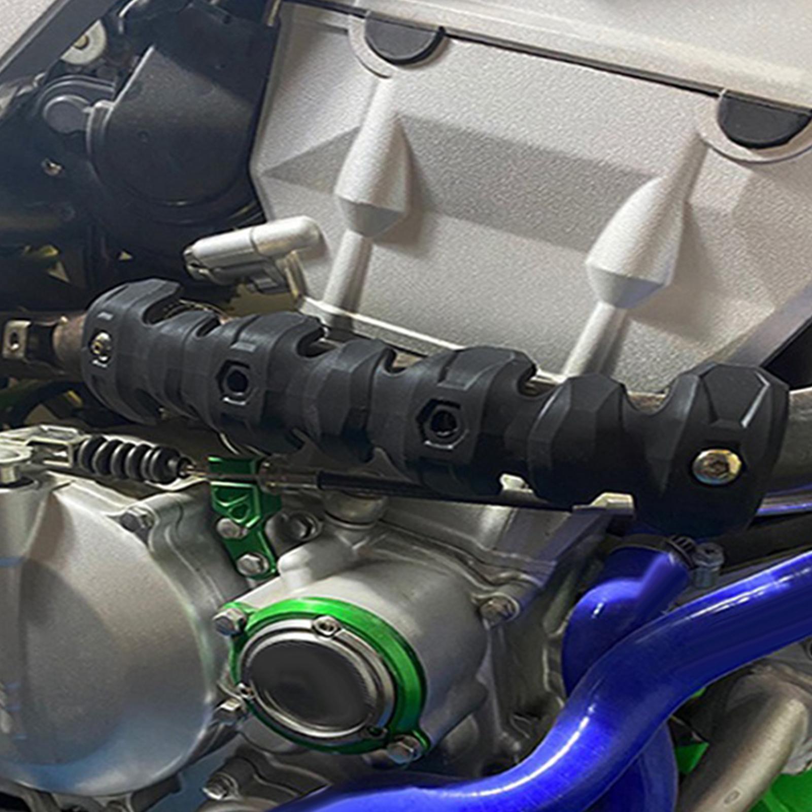 Exhaust Heat Shield, with 2 Pipe Clamps Pipe Guard for 27-51mm Diameter Exhaust Pipe