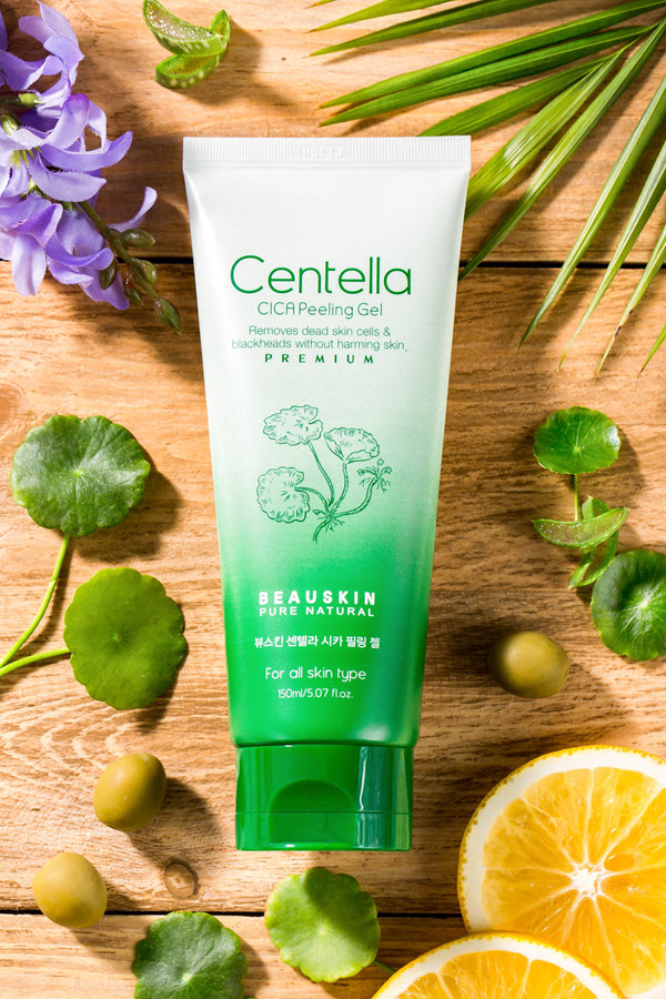 Gel làm sạch da mặt cấp ẩm dưỡng mềm da trắng mịn giúp tái tạo phục hồi da Beauskin Centella CICA Gel, Hàn Quốc 150ml