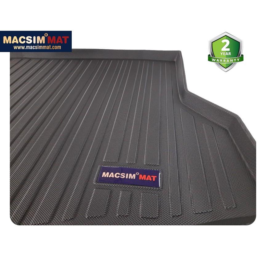 Thảm lót cốp xe ô tô Mercedes CLA 2014-2017 nhãn hiệu Macsim chất liệu TPV cao cấp màu đen