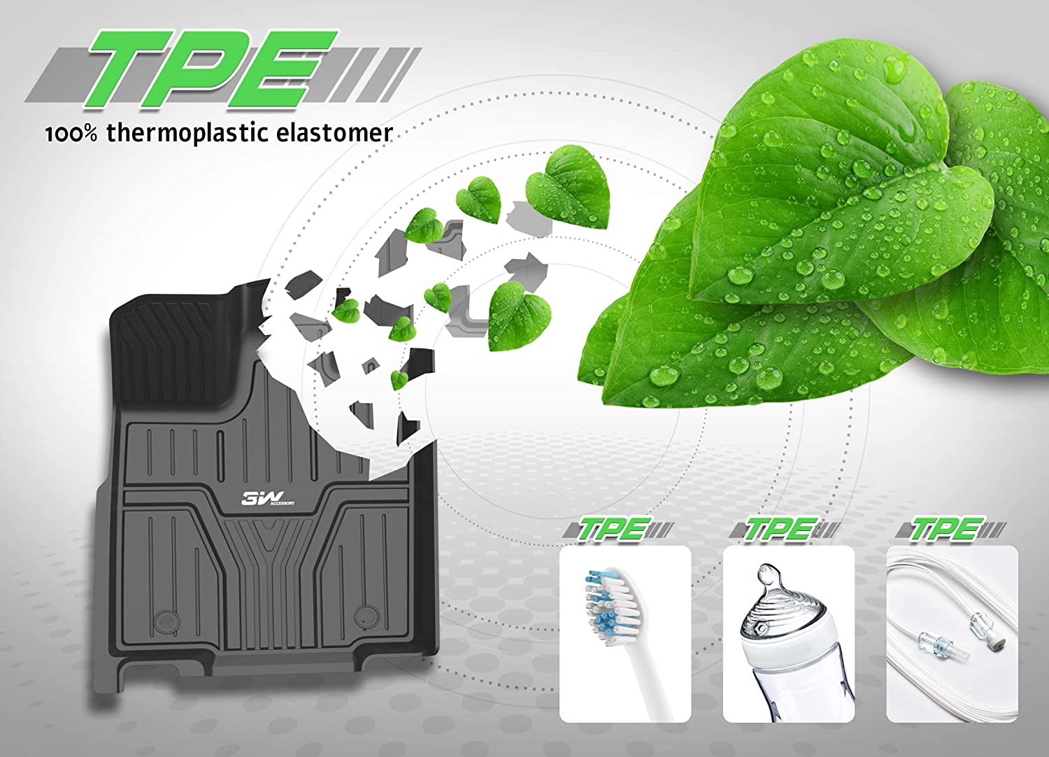 Thảm lót sàn xe ô tô Audi A4 2015+đến nay. Nhãn hiệu Macsim 3W chất liệu nhựa TPE đúc khuôn cao cấp..