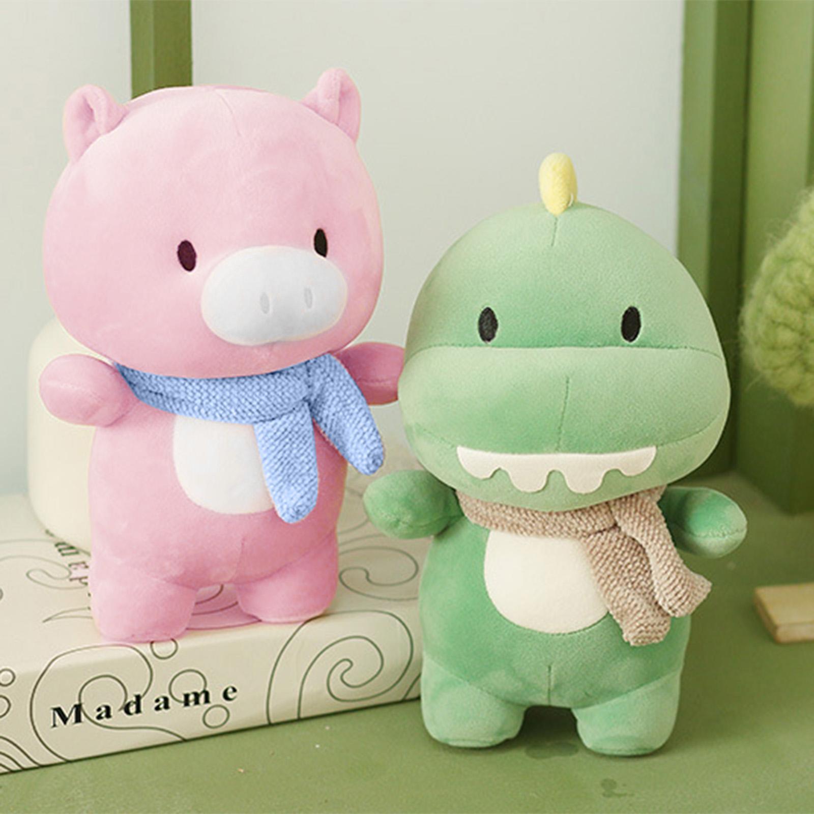 23Cm Đáng Yêu Trang Trí Phòng Thú Nhồi Bông Hình Sư Tử Hà Mã Lợn Khủng Long Gối Kawaii Búp Bê Sang Trọng Đồ Chơi Cho Trẻ Sinh Nhật tặng Quà Giáng