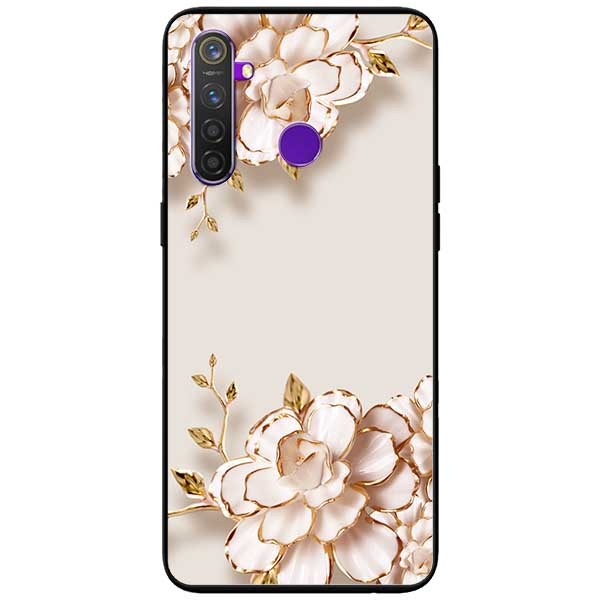 Ốp lưng dành cho Realme 6i mẫu Tranh Hoa Nền Trắng