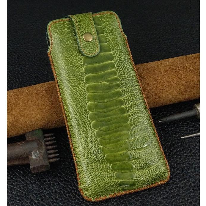 Bao Da Rút cho Samsung Galaxy Z Fold2 Z Fold3 Z Fold4 Da Đà Điểu thật Có Quai Cài