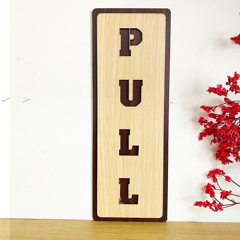 PP4 - Bảng gỗ dán cửa Kéo - Đẩy, Pull - Push Decor trang trí sang trọng độc đáo