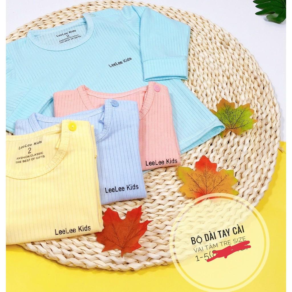 Bộ Cotton thun gân sợi tre Lee kids /Unchi cho bé