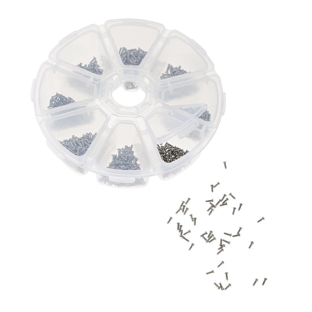 Eyeglass Sunglasses Spectacles Tiny Screws Nut Set Assortment Repair Tool