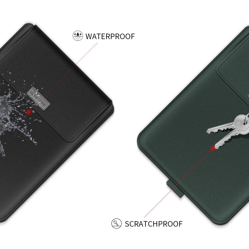 Da Pu Túi Đựng Laptop Cho Macbook Air Pro 13 13.3 Máy Tính Xách Tay 11 12 14 15 15.4 17 Inch bao Da Cho HP Lenovo Huawei ASUS