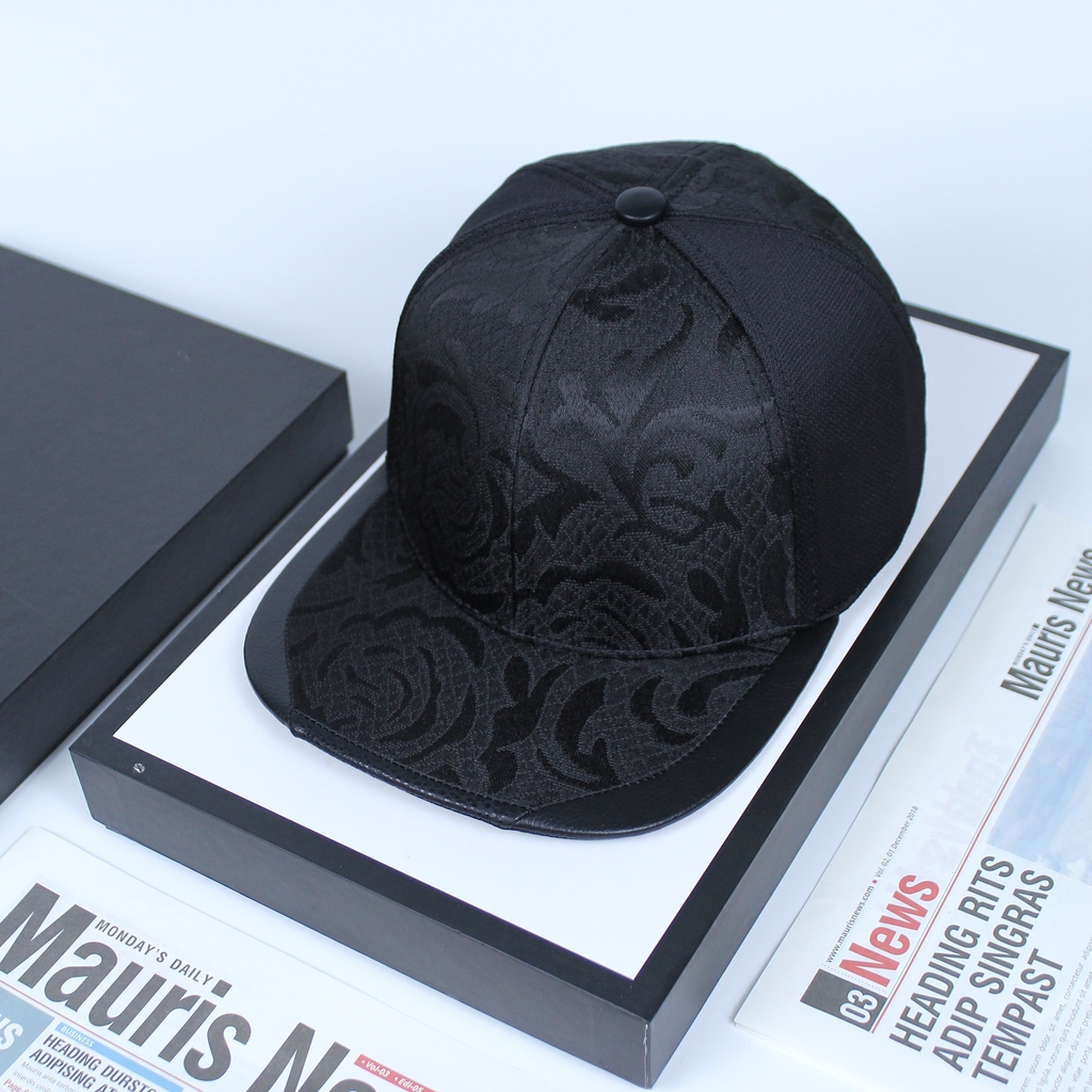 Nón hiphop, mũ snapback hoa văn phối vải kaki form chuẩn thời trang đường phố siêu đẹp