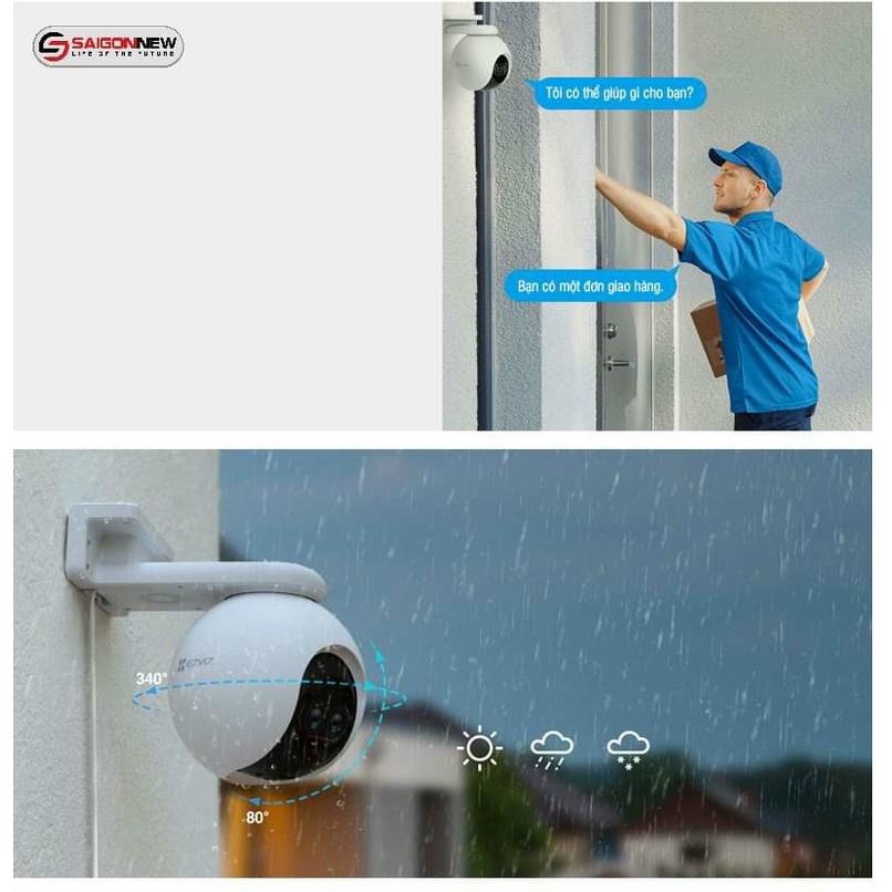 Camera IP Quay Quét Không Dây Wifi EZVIZ C8PF Ống Kính Kép PTZ - HÀNG CHÍNH HÃNG