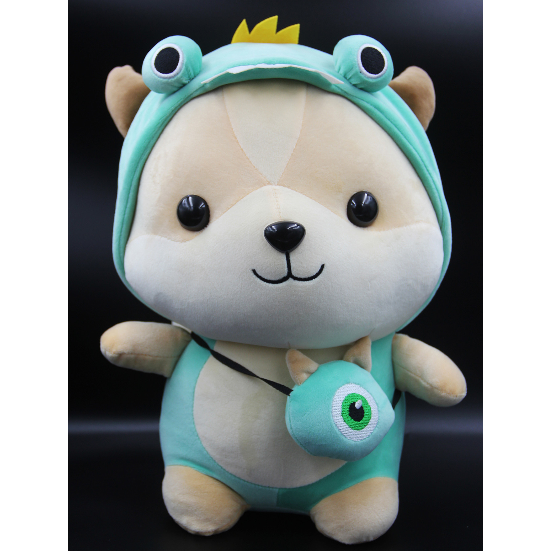 Gấu Bông/ Thú Nhồi Bông Chó Shiba Cosplay Ngộ Nghĩnh 38 Cm (Tặng kèm móc khóa da bò thật màu ngẫu nhiên) BA00185