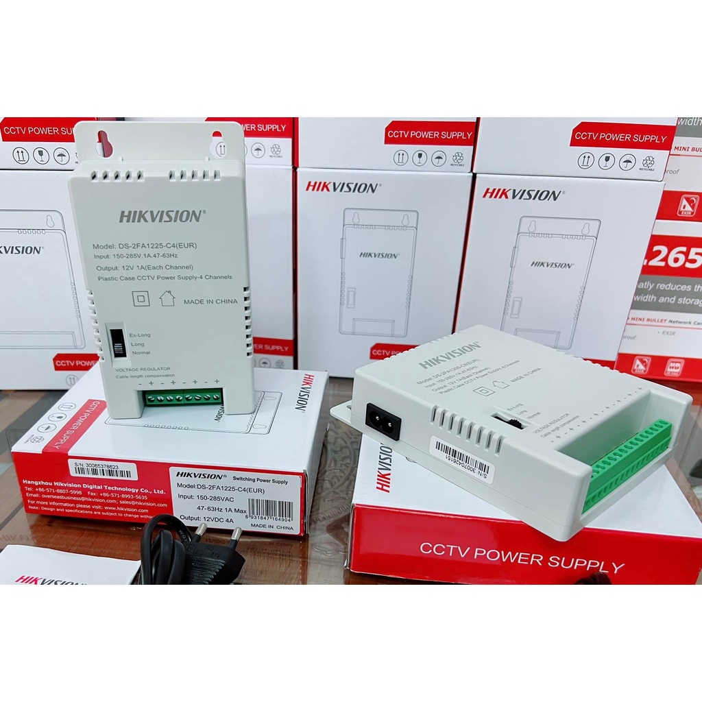 NGUỒN TỔNG CAMERA HIKVISION 4 KÊNH 48W DS-2FA1225-C4 - HÀNG CHÍNH HÃNG