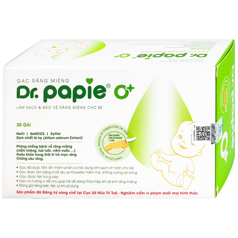 Gạc răng miệng Dr.Papie Hộp 30 chiếc