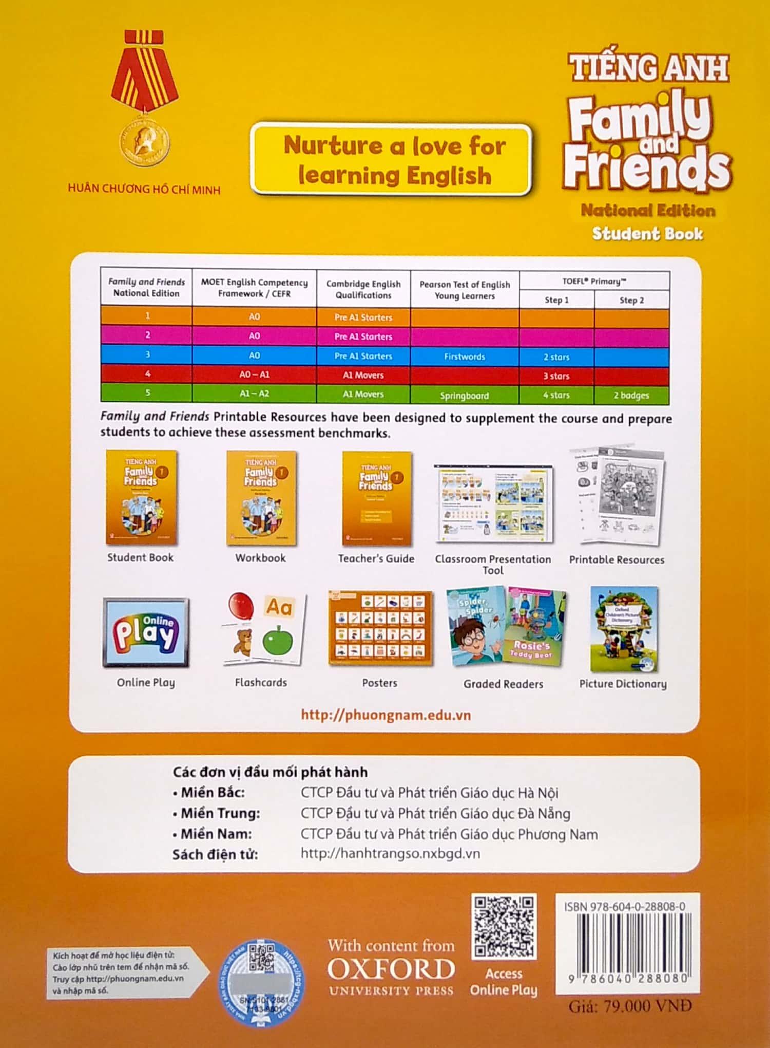 Tiếng Anh 1 - Family And Friends (National Edition) - Student Book (2022)