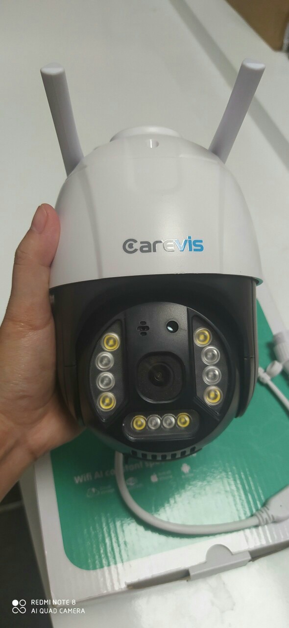 Camera IP wifi ngoài trời Carevis LV200 2.0MP full HD, đàm thoại 2 chiều, xoay 360 độ, xem đêm có màu, hỗ trợ thẻ nhớ lên đến 128G, cảnh báo chống trộm, chống nước,- Hàng nhập khẩu