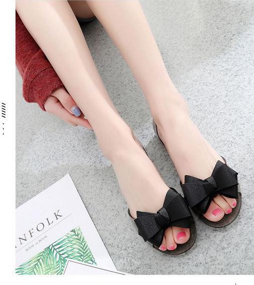 Dép nhựa đính nơ size 35 đến 40 size chuẩn nhiều màu trong suốt siêu cute cho bạn nữ V157