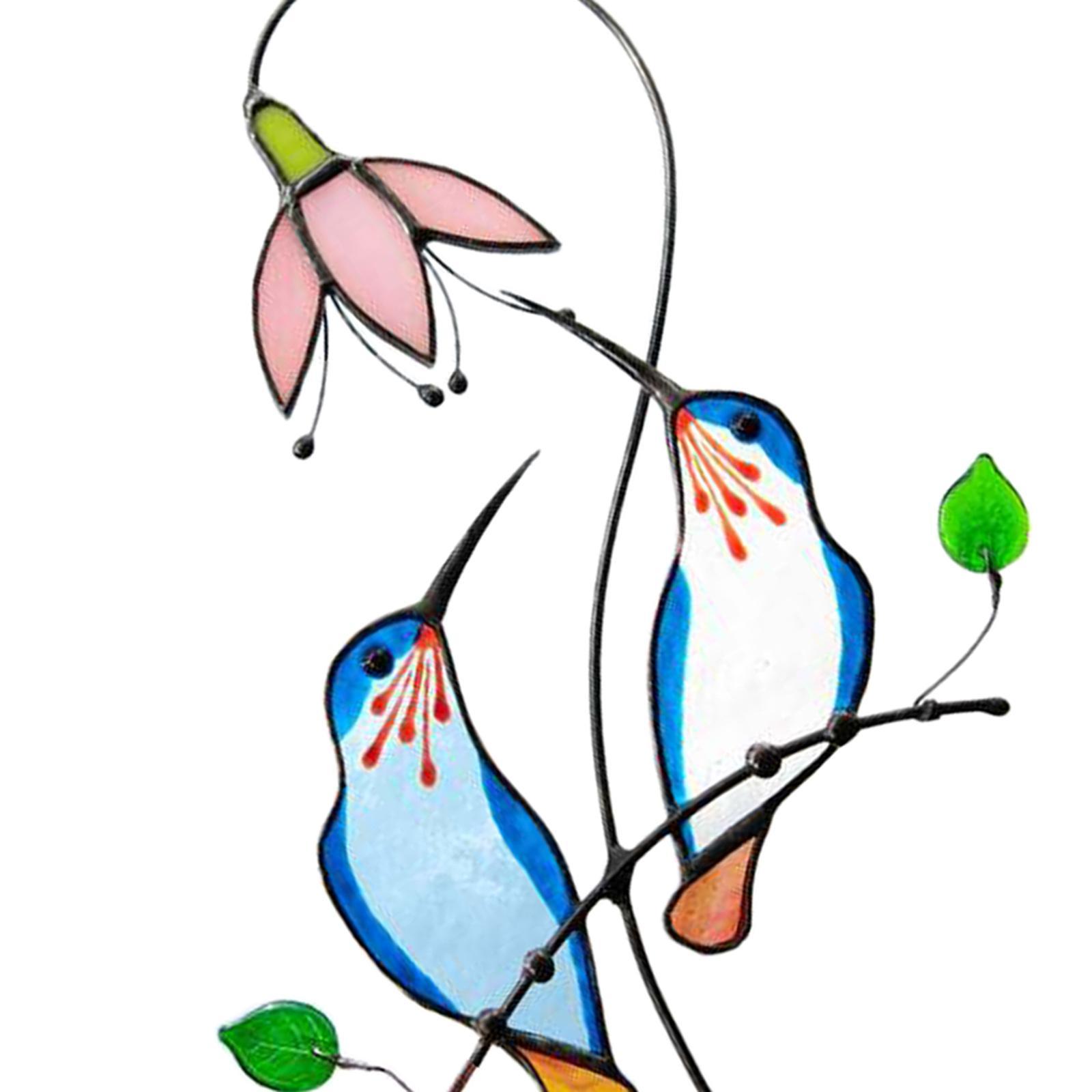 Hummingbird Stained  Window Hanging   Gift