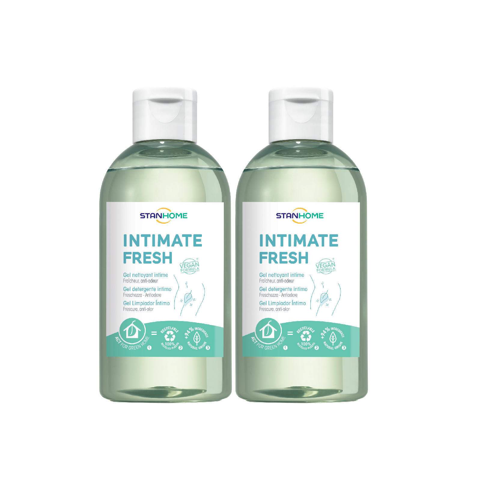 Combo 2 Dung dịch vệ sinh nam, nữ Stanhome Intimate Fresh 200ml/chai