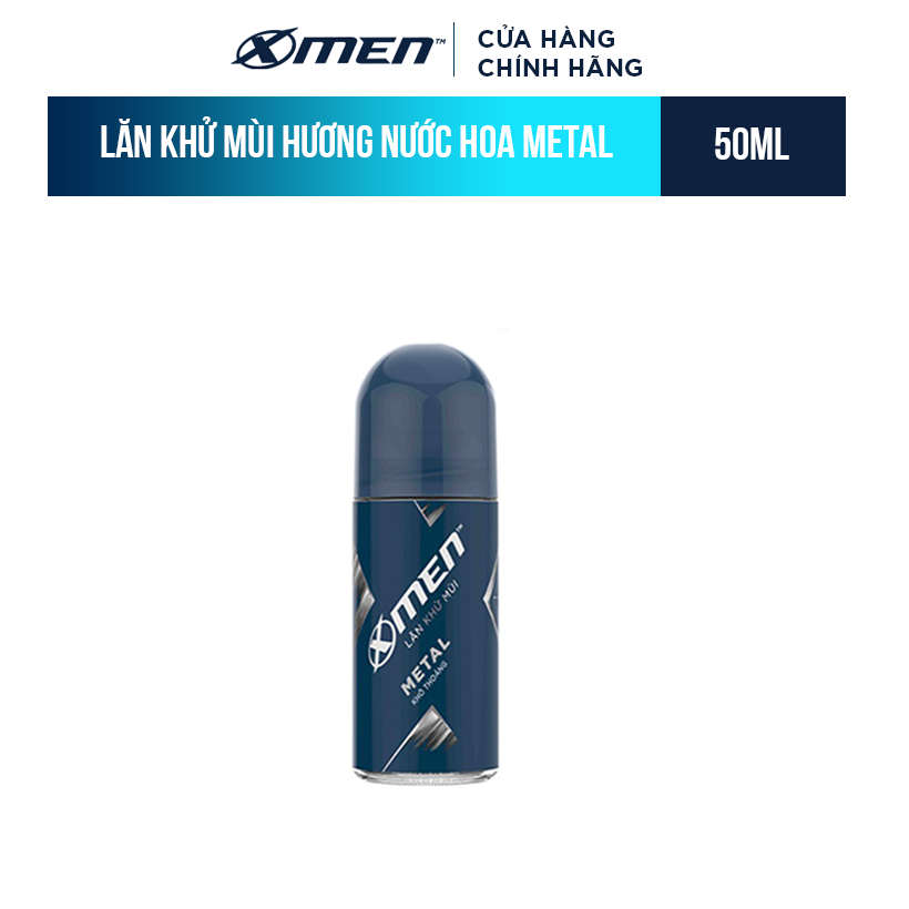 Lăn khử mùi X-Men Dry Impact Metal - Khô Thoáng 50ml