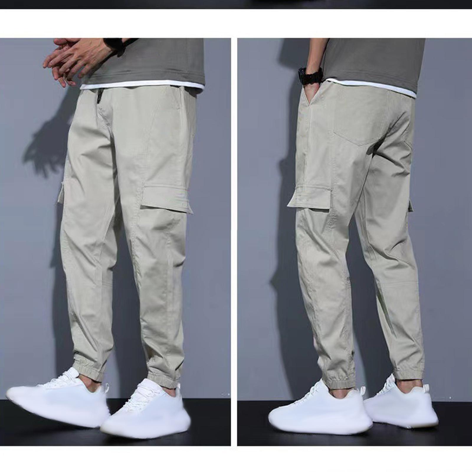 Men's Casual Cargo Pants Hiking Pants Workout Joggers Sweatpants for Men