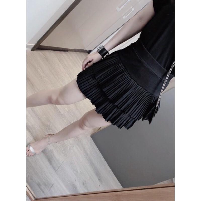 Chân váy xếp li hai tầng siêu hót