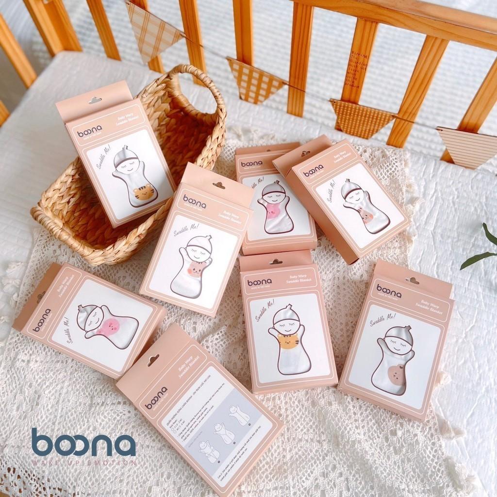Nhộng chũn ngủ cho bé sơ sinh Boona, nhộng ngủ cho bé ngủ ngon sâu giấc chống giật mình, dây khóa kéo 2 chiều - BOONA - HỔ