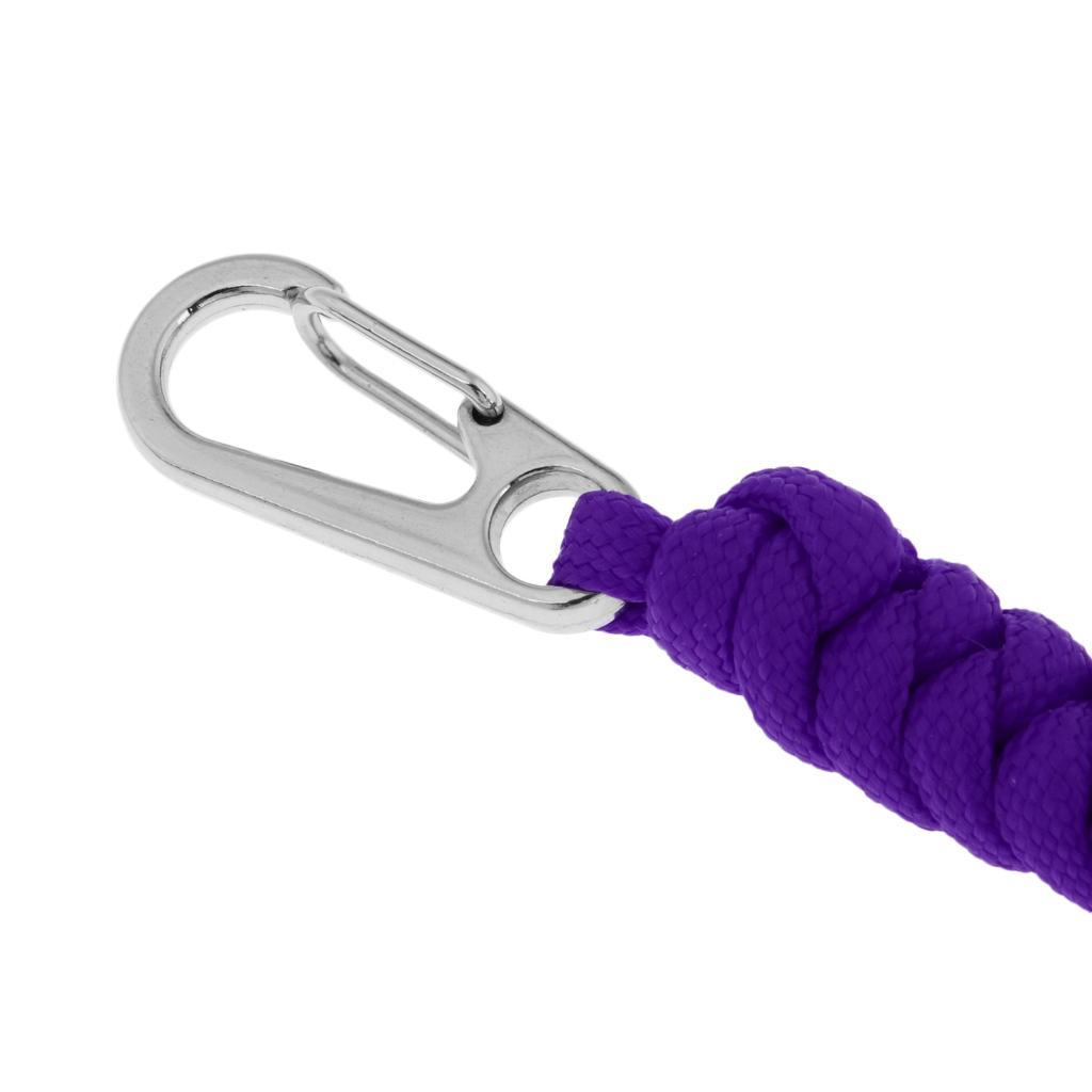 2-4pack Outdoor Emergency Kit Paracord Key Chain Rope Cord Lanyard Carabiner