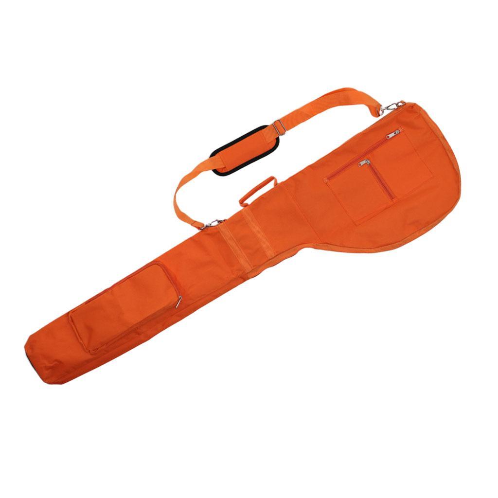 Pack of 2 Lightweight Golf Sunday Bag Travel Carry Case Cover- Golf Accessories for Golf Club – Orange and Green Colors