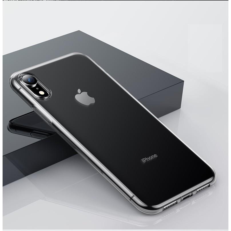 Ốp lưng iPhone XR/ XS Max trong suốt Silicone Simplicity hãng Baseus