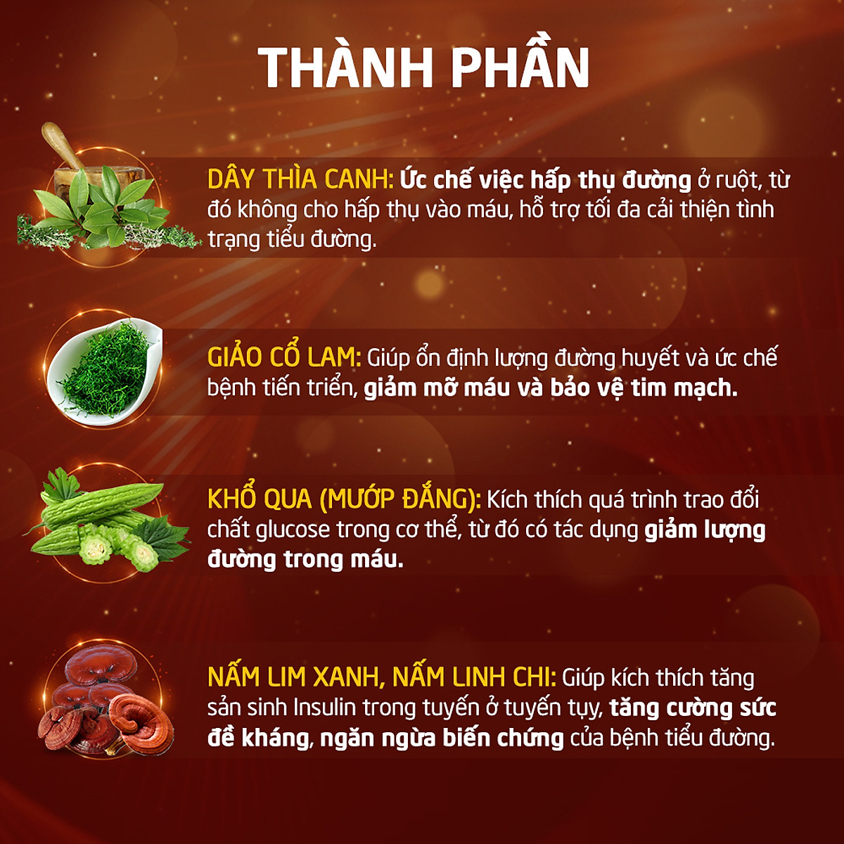 Viên Uống Hỗ Trợ Giảm Đường Huyết và Giảm Nguy Cơ Biến Chứng Của Đái Tháo Đường - Đường Huyết Vương Hủ 30 viên