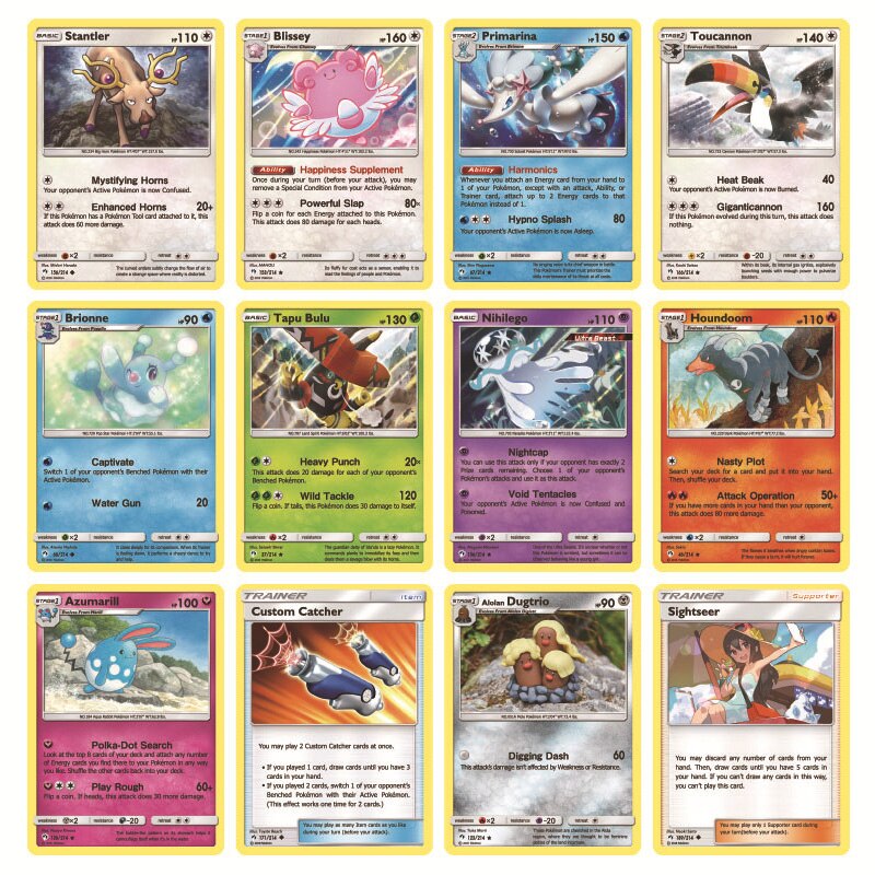 Bộ Thẻ Bài Pokemon 324 Thẻ Trading Card Game Swoad & Shield TCG Sưu Tập Đẹp Đọc Đáo