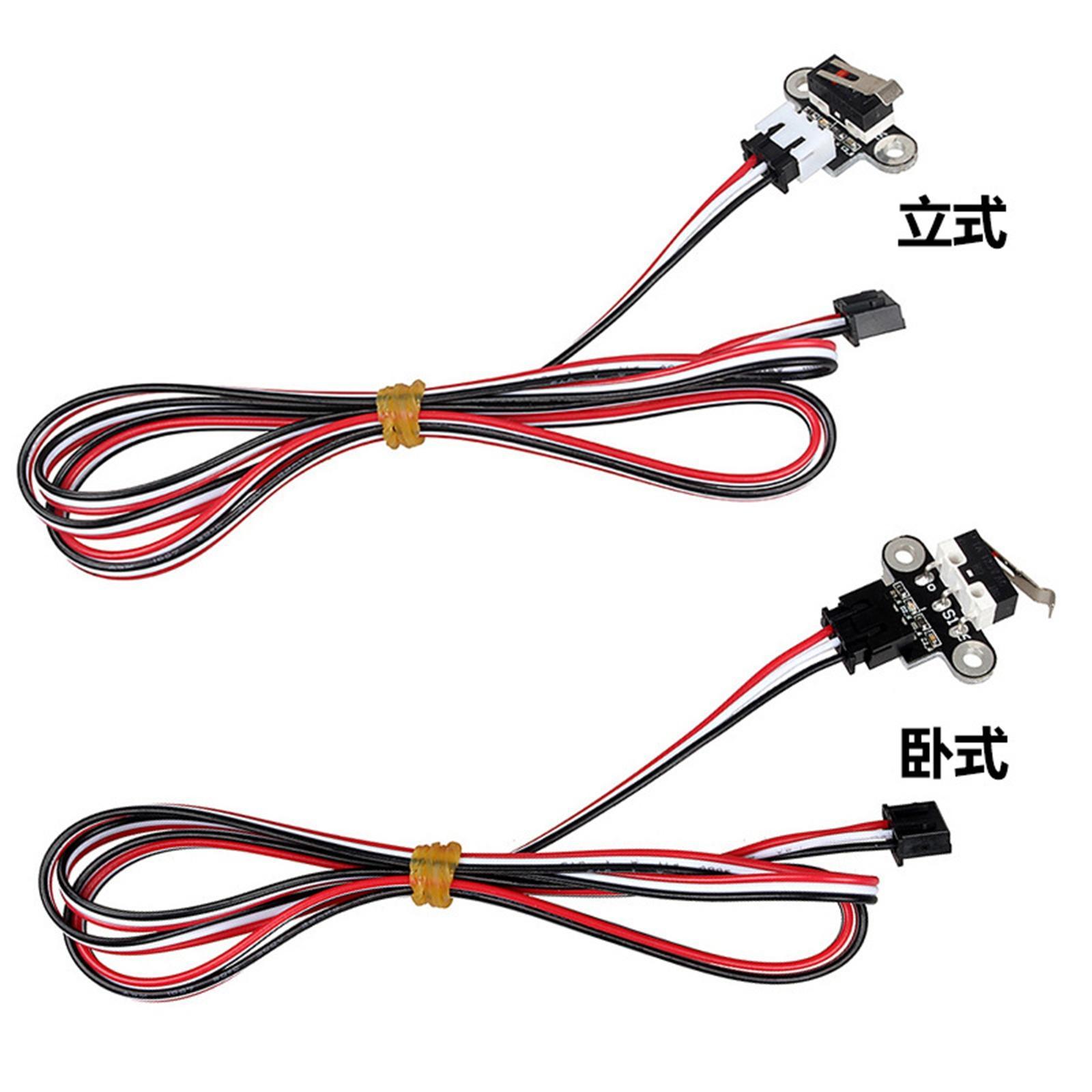 Mechanical Limit Switch Module with 1M Cable, Endstop Switch, with Indicator Replacement Parts, 3D Printer Parts 3Pin for Ramps 1.4 Accessories