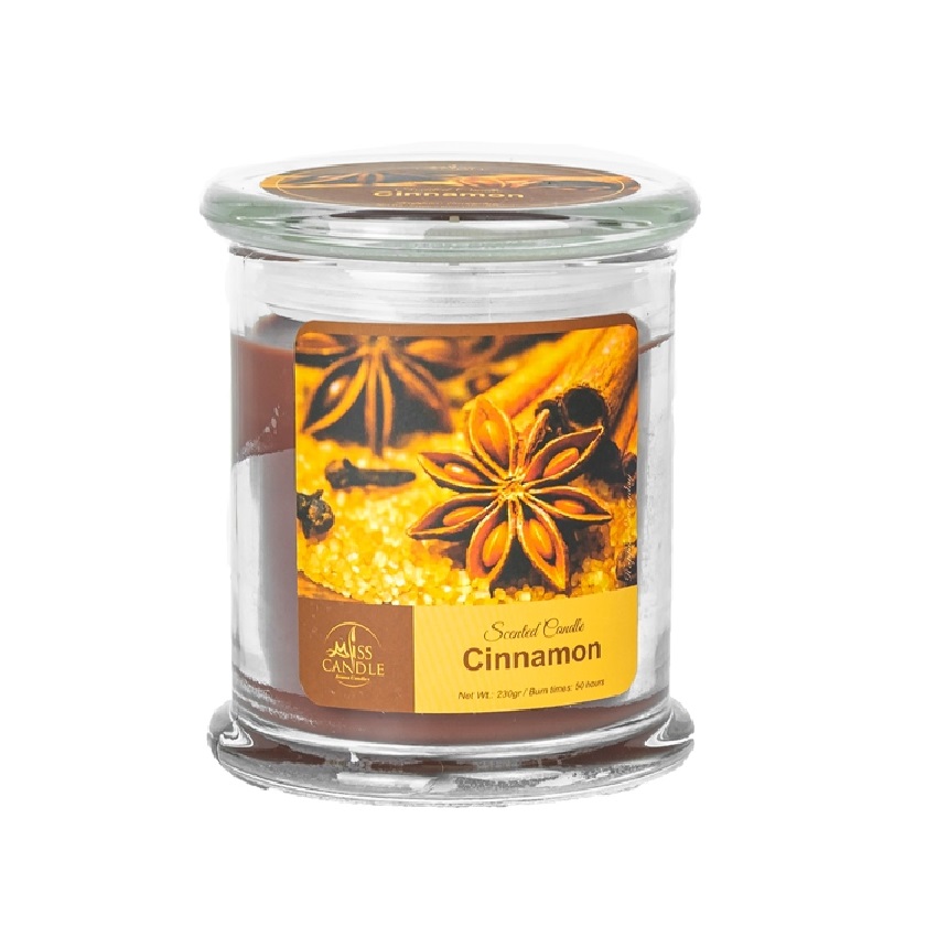 Hũ nến thơm Miss Candle NQM3414 Cinnamon (Hương quế)